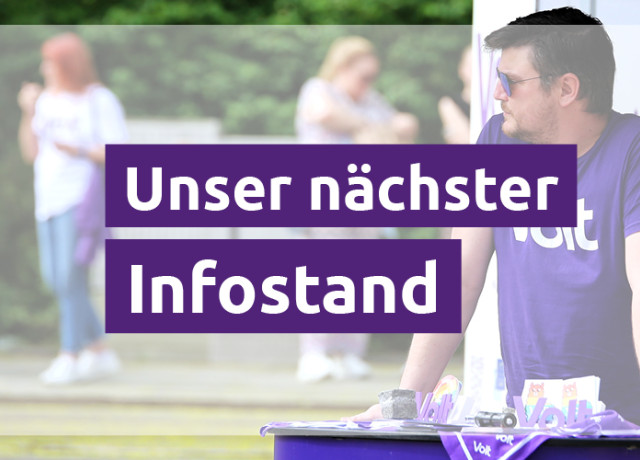 Volt Infostand in München