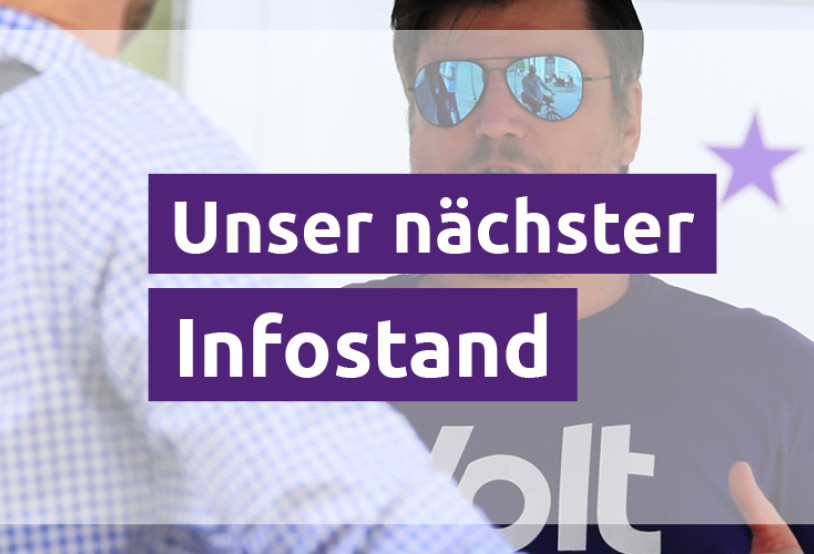 Volt Infostand in München