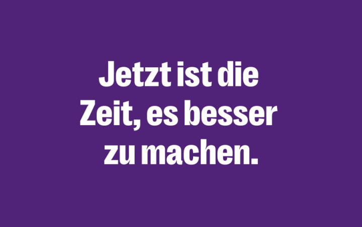 Volt's Slogan zur Bundestagswahl 2025: Jetzt ist die Zeit es besser zu machen