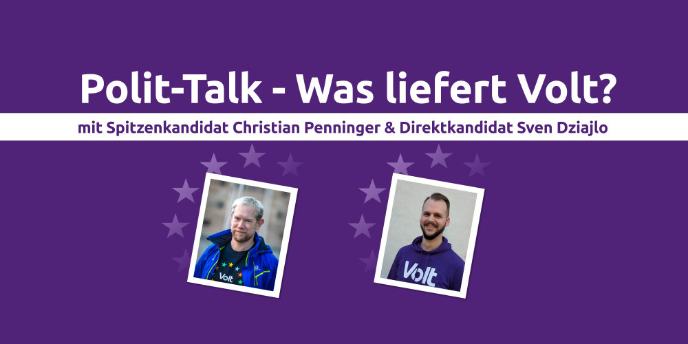 Volt Veranstaltung zur Bundestagswahl - Polit-Talk - Was liefert Volt?