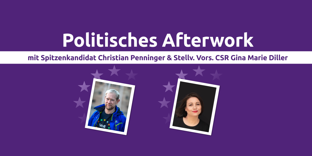 Volt Veranstaltung zur Bundestagswahl - Politisches Afterwork