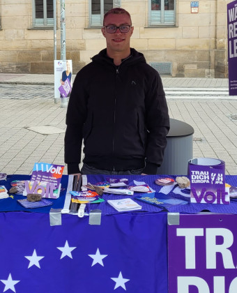 Markus Meier der Direktkandidat von Volt für den Wahlkreis Amberg