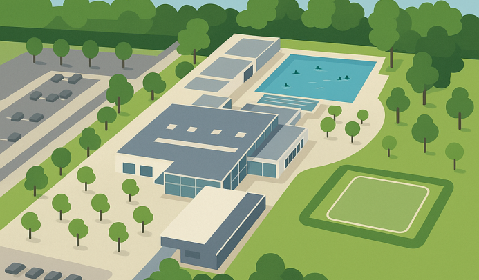 KI-Illustration des Bibert Bürger Bads