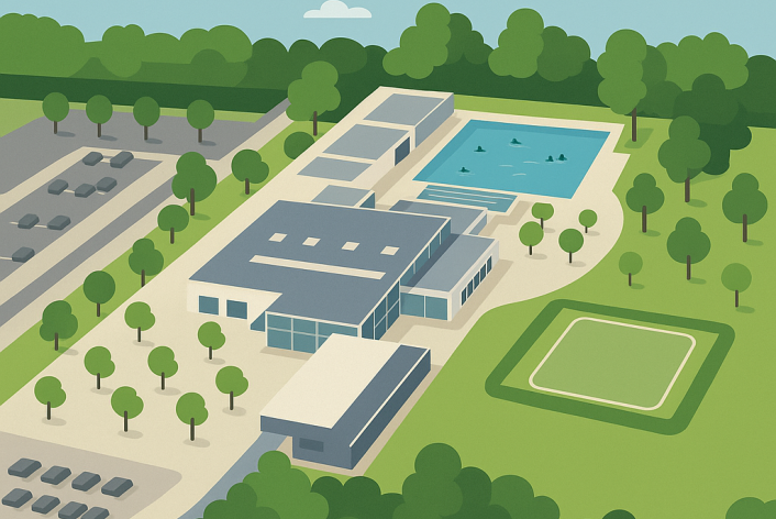 KI-Illustration des Bibert Bürger Bads