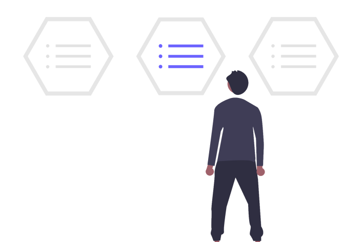 Illustration Auswahlmöglichkeiten