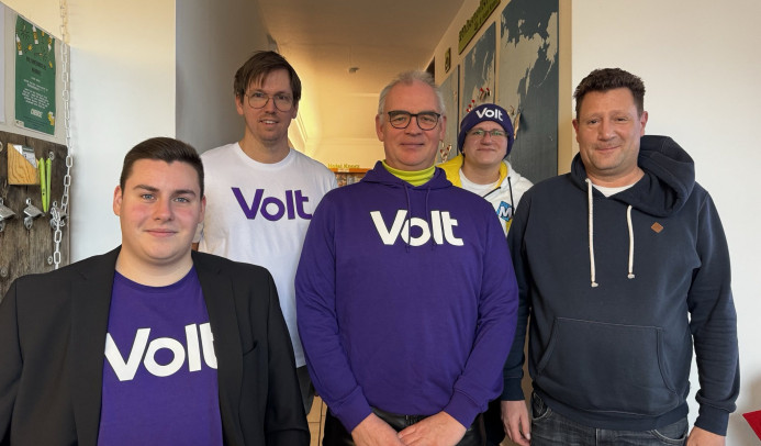 Bild nach der AV folgender Personen (v.l.n.r): Daniel Schmidt, Christoph Müller, Eike Krause, Liam Flohry und Marcus Baritsch