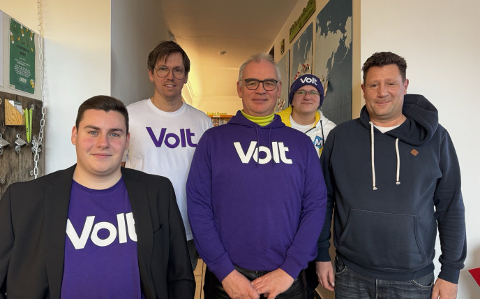 Bild nach der AV folgender Personen (v.l.n.r): Daniel Schmidt, Christoph Müller, Eike Krause, Liam Flohry und Marcus Baritsch