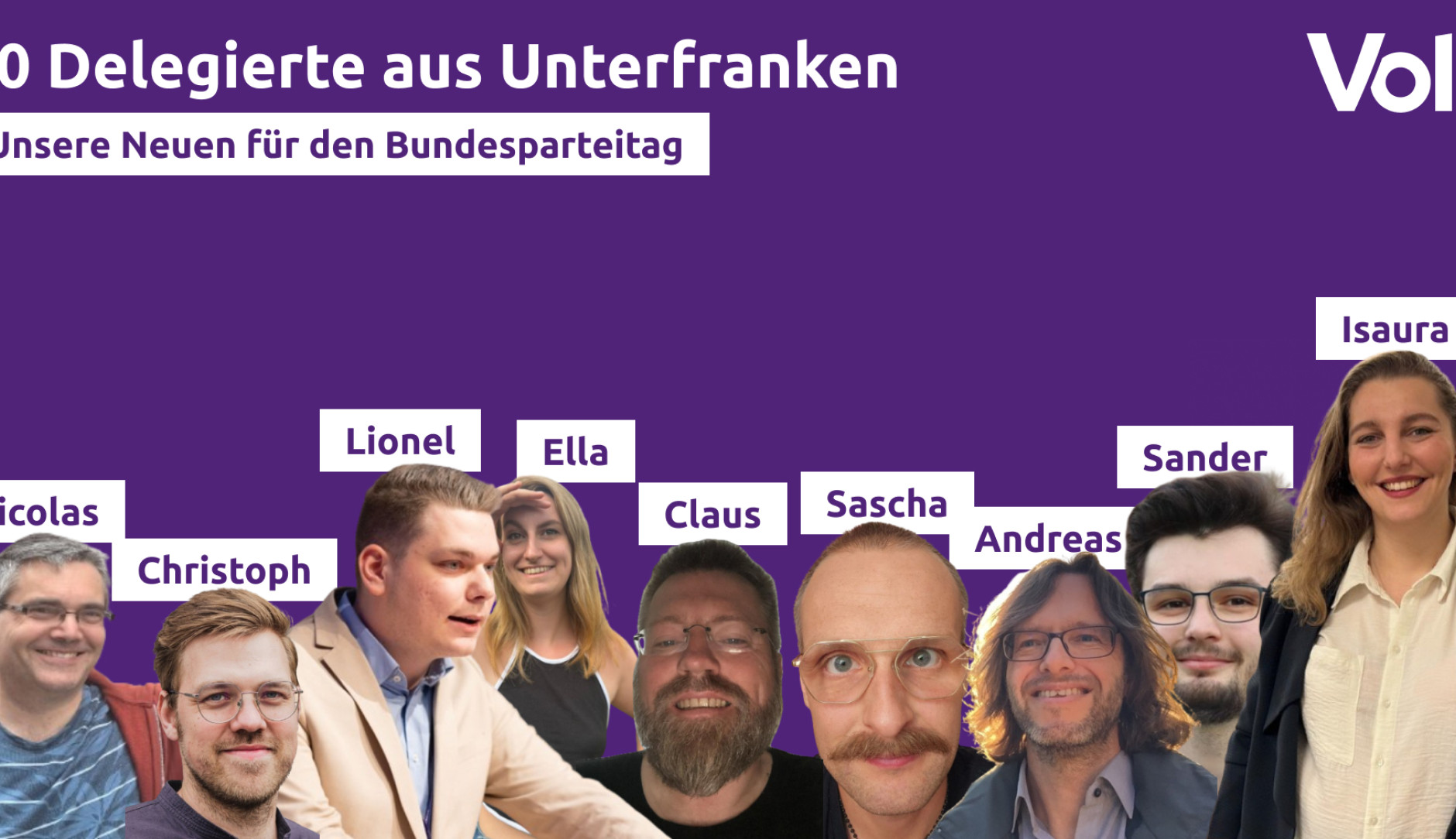 Vorwahlen für bayerische Delegierte: Diese 10 Unterfranken sind in Zukunft auf dem Bundesparteitag vertreten.