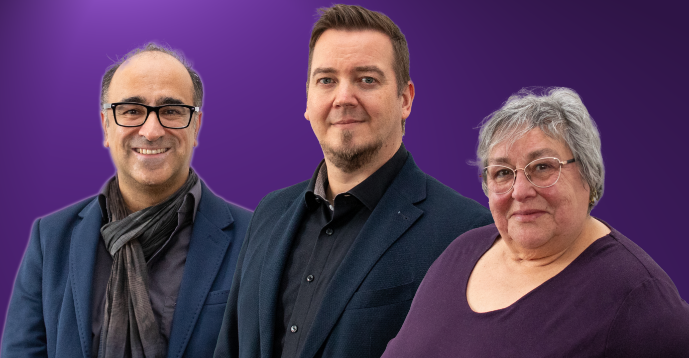 Gruppenbild von Shahram Naraghi, Benjamin und Gudrun Zarth