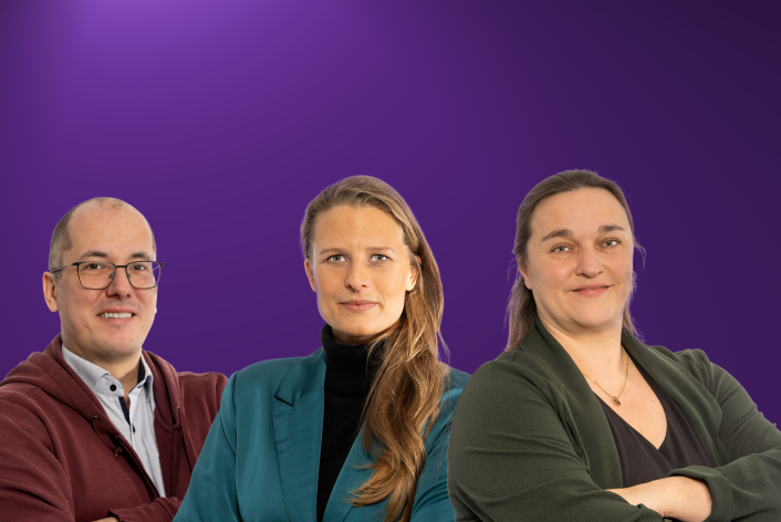 Portraits von Petra Hemmelmann, Catharina Lehmann und Thomas Schön