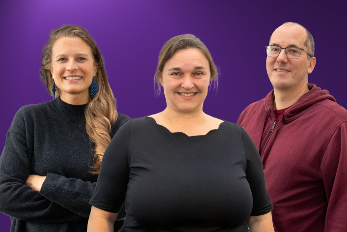 Gruppenbild von Catharina Lehmann, Petra Hemmelmann und Thomas Schön