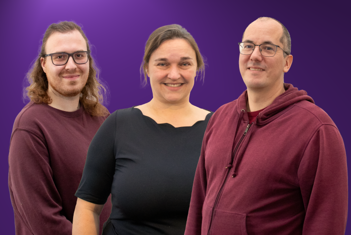 Gruppenbild von Luka Juranovic, Petra Hemmelmann und Thomas Schön