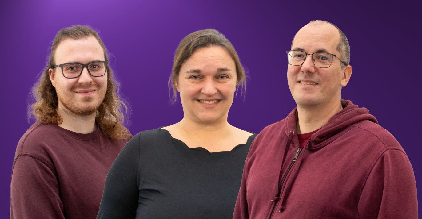 Gruppenbild von Luka Juranovic, Petra Hemmelmann und Thomas Schön