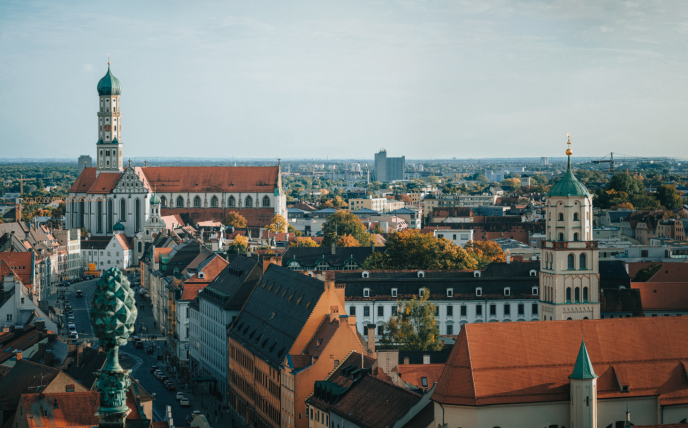 Augsburg von oben