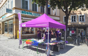 Infostand in Bayreuth
