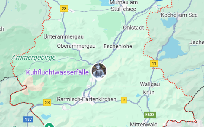 Map Landkreis Garmisch-Partenkirchen