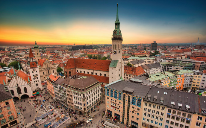 Marienplatz von oben