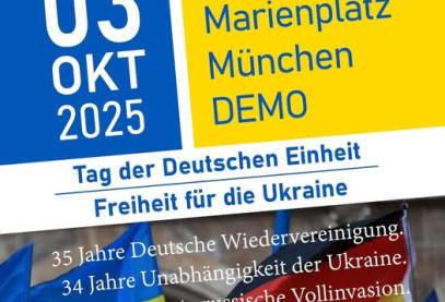 Aufruf zur Ukraine Demo am Tag der Deutschen Einheit 2025