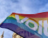 Pride Flagge mit Volt Logo