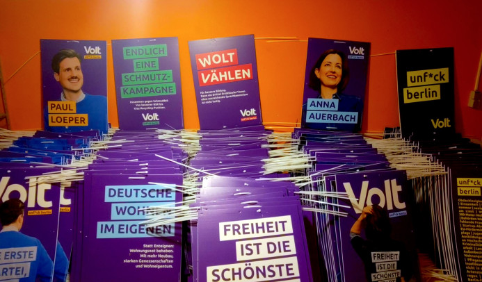 Plakate zur Berlin Wahl 2026
