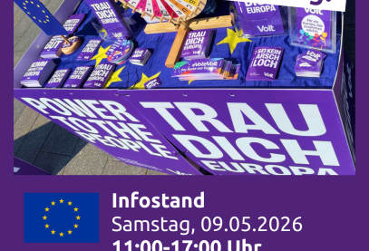 Europatag 9. Mai 2026, Husemannplatz Infostand