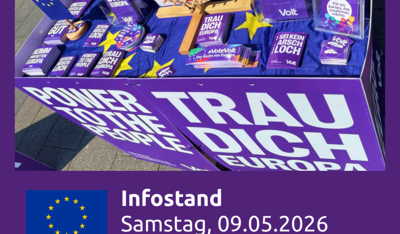 Europatag 9. Mai 2026, Husemannplatz Infostand