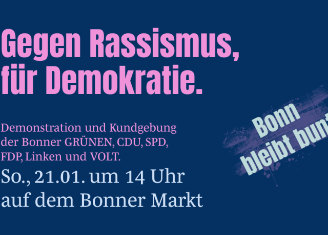 Aufruf Demo gegen Rassismus in Bonn