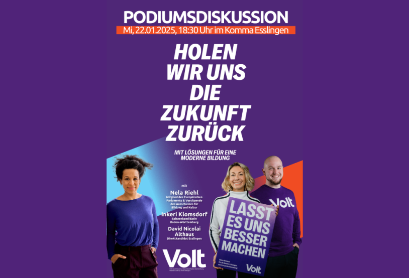 Podiumsdiskussion: Holen wir uns die Zukunft zurück. Mit Lösungen für eine moderne Bildung