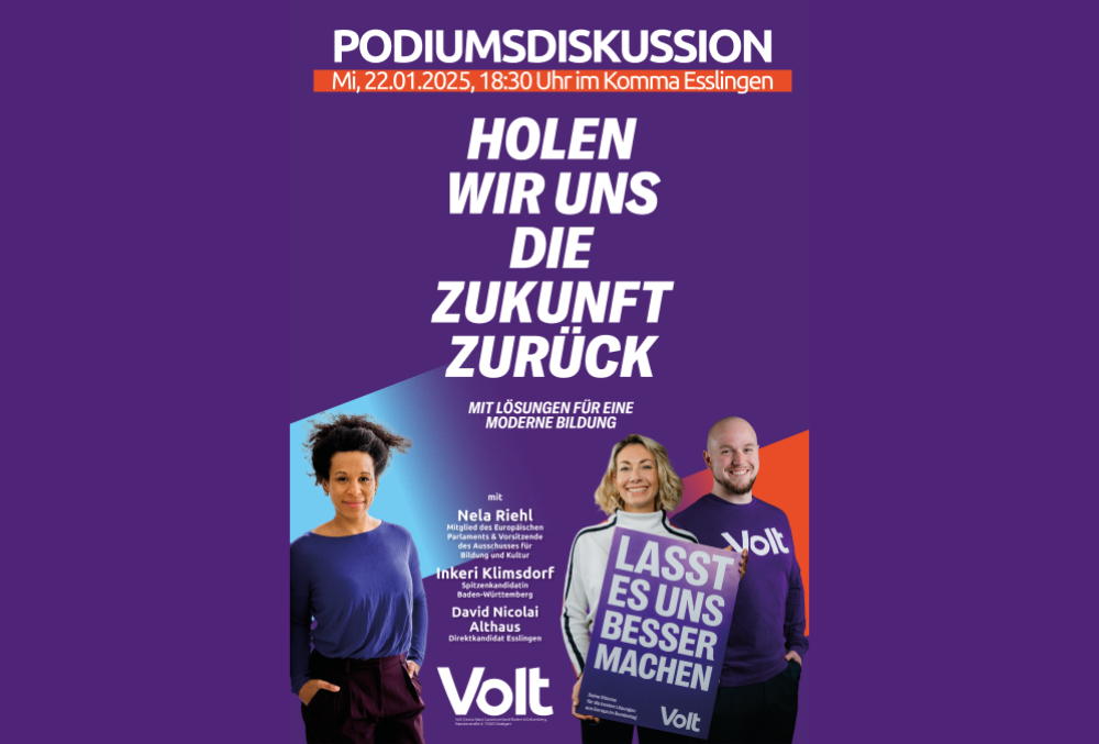 Podiumsdiskussion: Holen wir uns die Zukunft zurück. Mit Lösungen für eine moderne Bildung