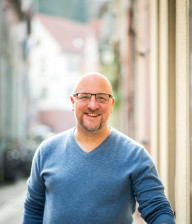 Andreas Gottschalk in der Heidelberger Altstadt