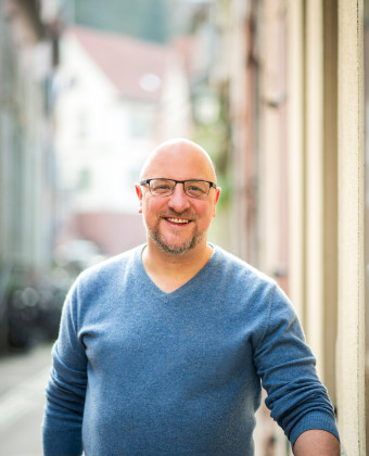 Andreas Gottschalk in der Heidelberger Altstadt