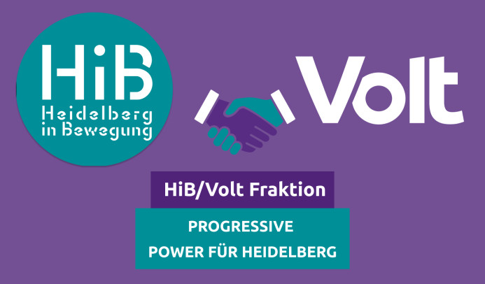 Heidelberg in Bewegung (HiB) und Volt. HiB/Volt Fraktion - Progressive Power für Heidelberg