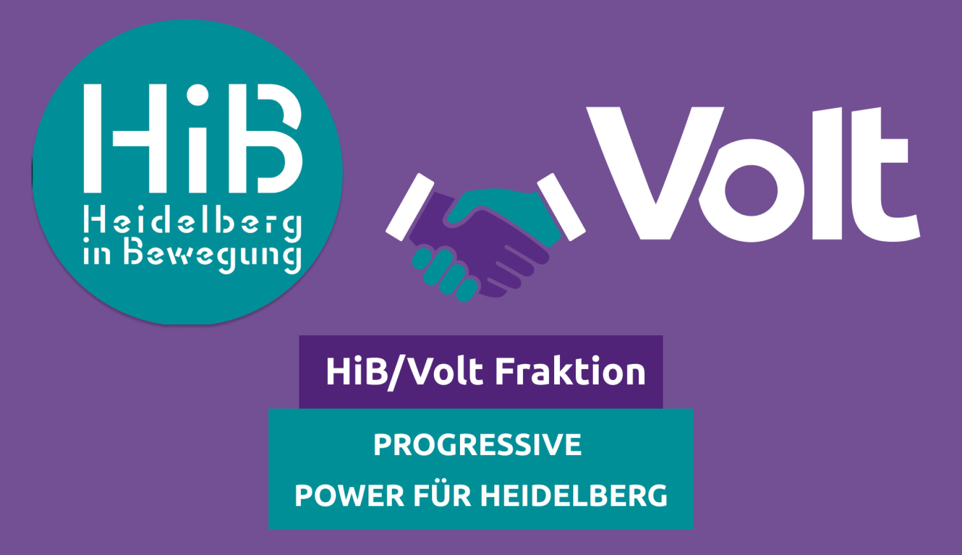 Heidelberg in Bewegung (HiB) und Volt. HiB/Volt Fraktion - Progressive Power für Heidelberg