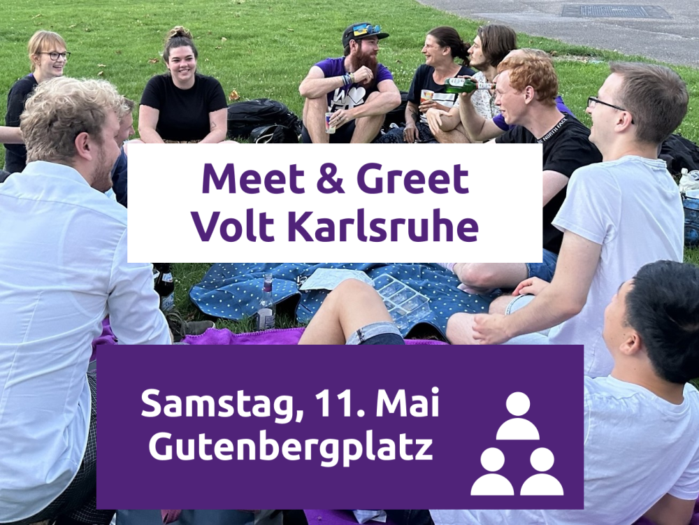 Meet und Greet am 11. Mai in Karlsruhe auf dem Gutenbergplatz