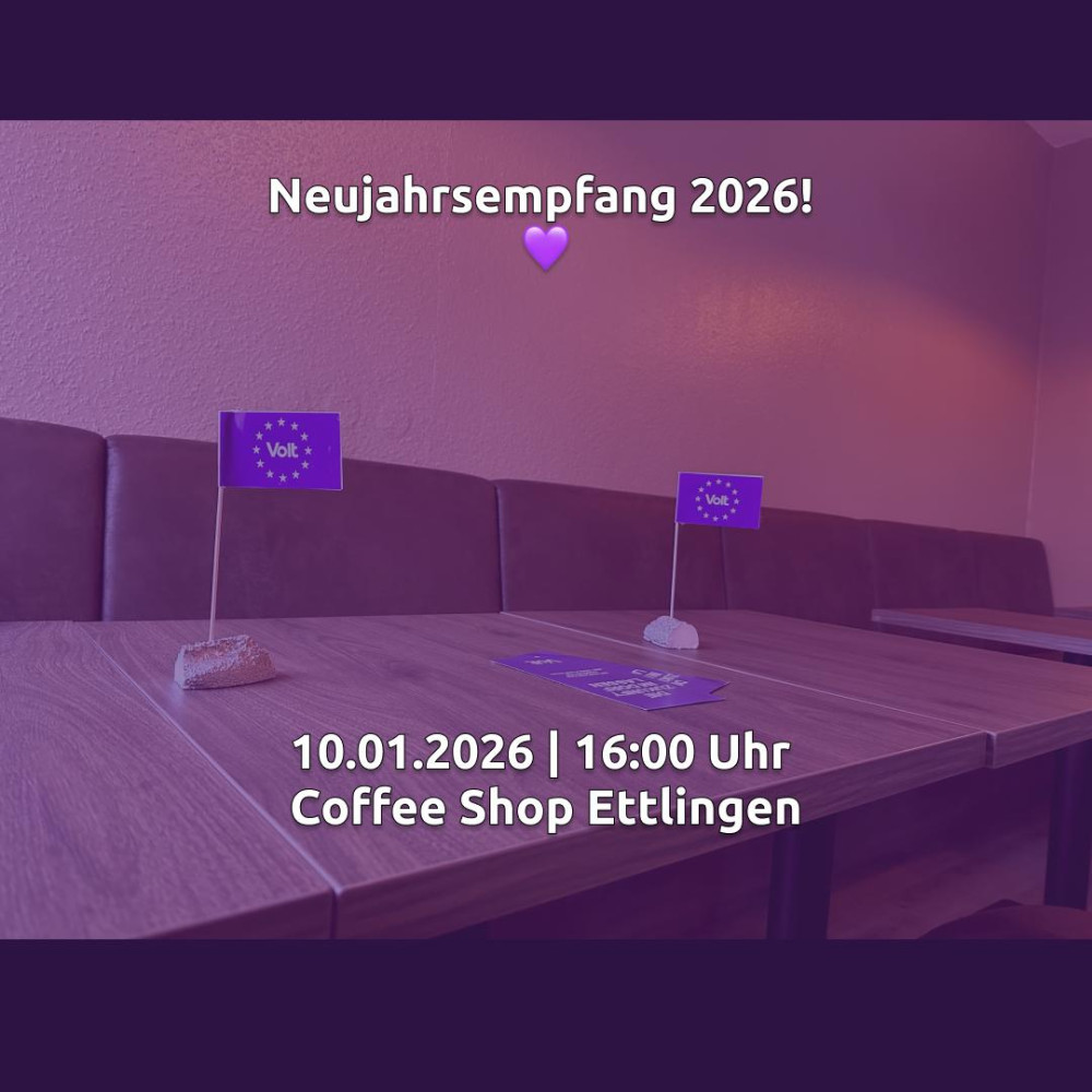 Neujahresempfang 22026 am 10.01.2026 ab 16 Uhr im Coffee Shop Ettlingen
