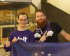 Tobias Mexner (links) und Fabian Gaukel (rechts) bei der Aufstellungsversammlung in Karlsruhe