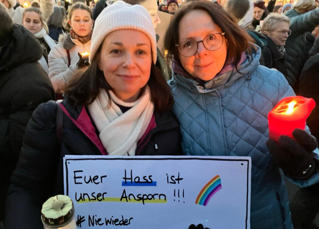 Demonstration für Demokratie und gegen jegliche Zusammenarbeit mit Rechtsexteemisten am 31.01.2025 in Reutlingen