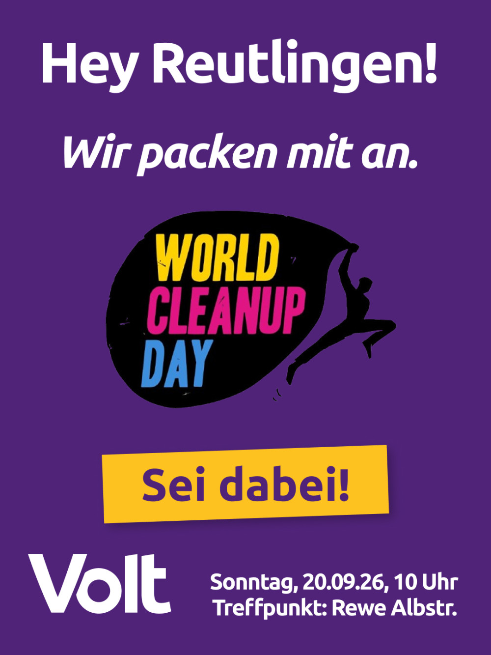 World Clean Up Day Action in Reutlingen