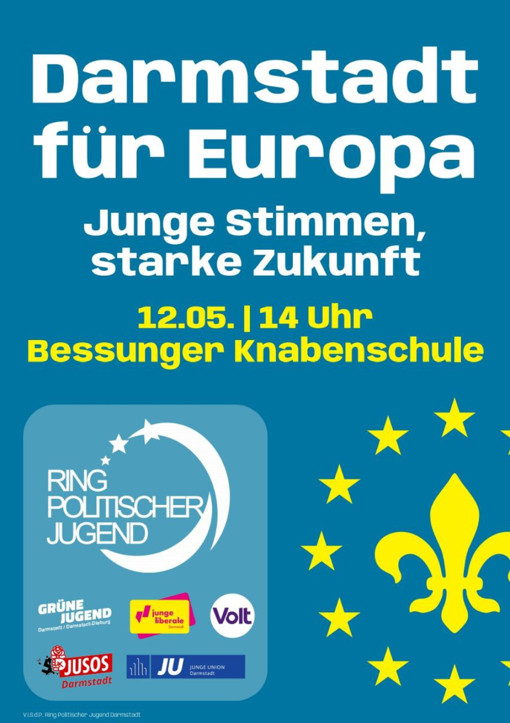 Flyer für Veranstaltung am 12. Mai um 14 Uhr in der Knabenschule 