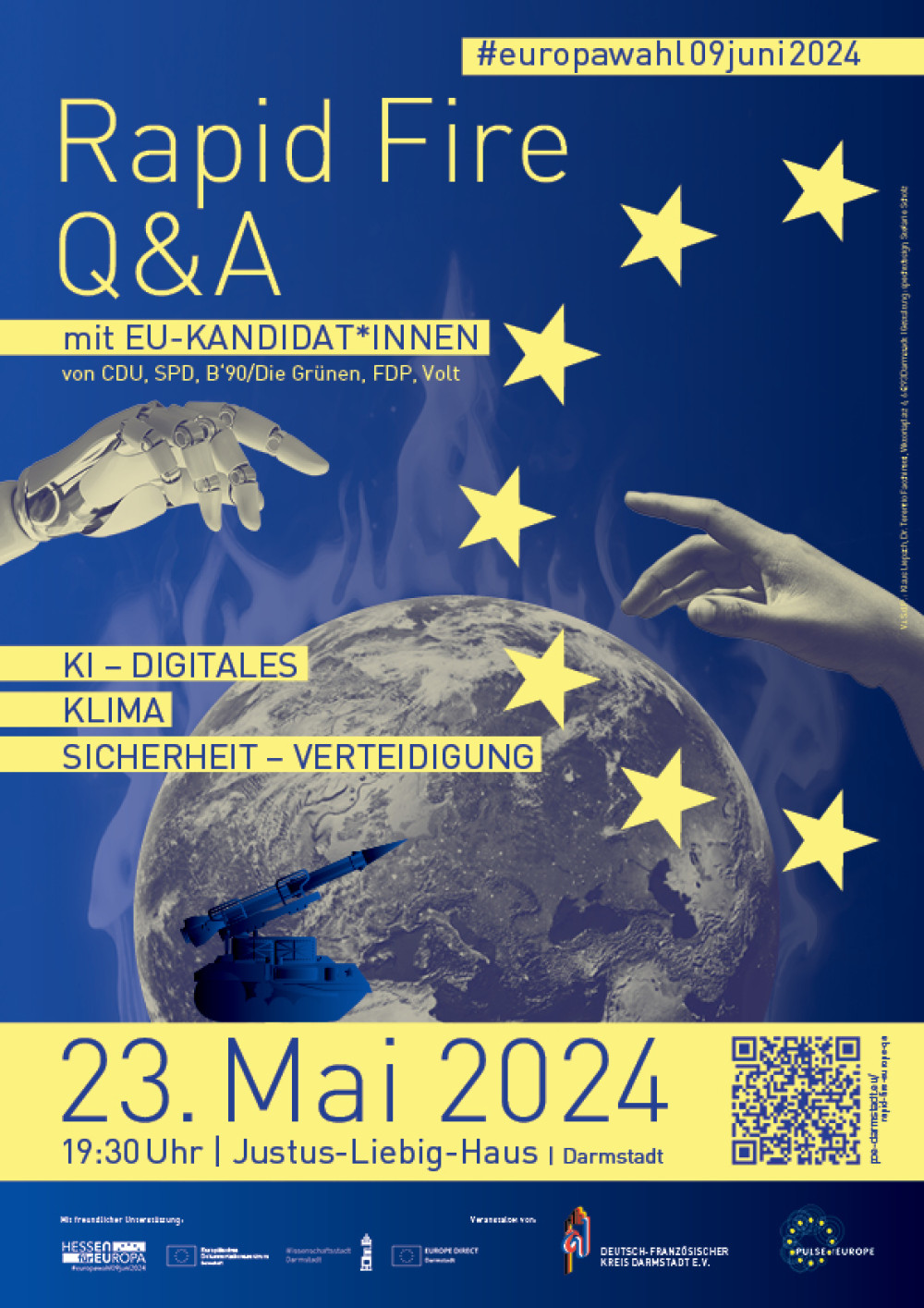 Flyer für Rapid Fire Event von Pulse Of Europe