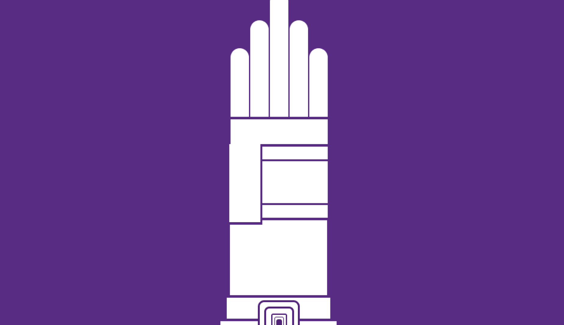 Lila Fünffingerturm Darmstadt