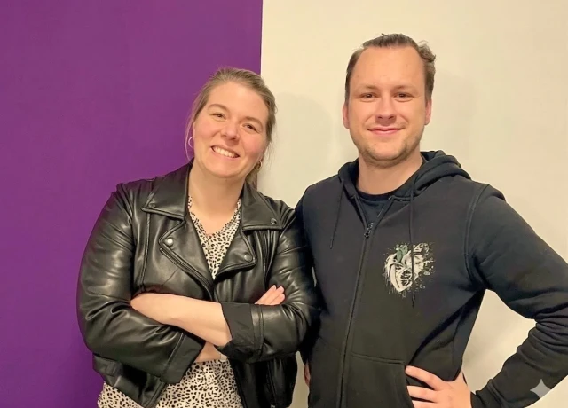 Der Volt-Fraktionsvorstand 2026: Ana Lena Herrling und Justin Krampe