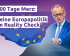 Bildmontage von Kanzler Merz vor einer Europaflagge