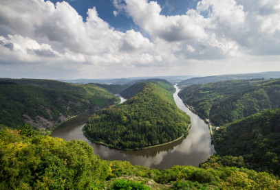 Foto der Saarschleife bei Mettlach
