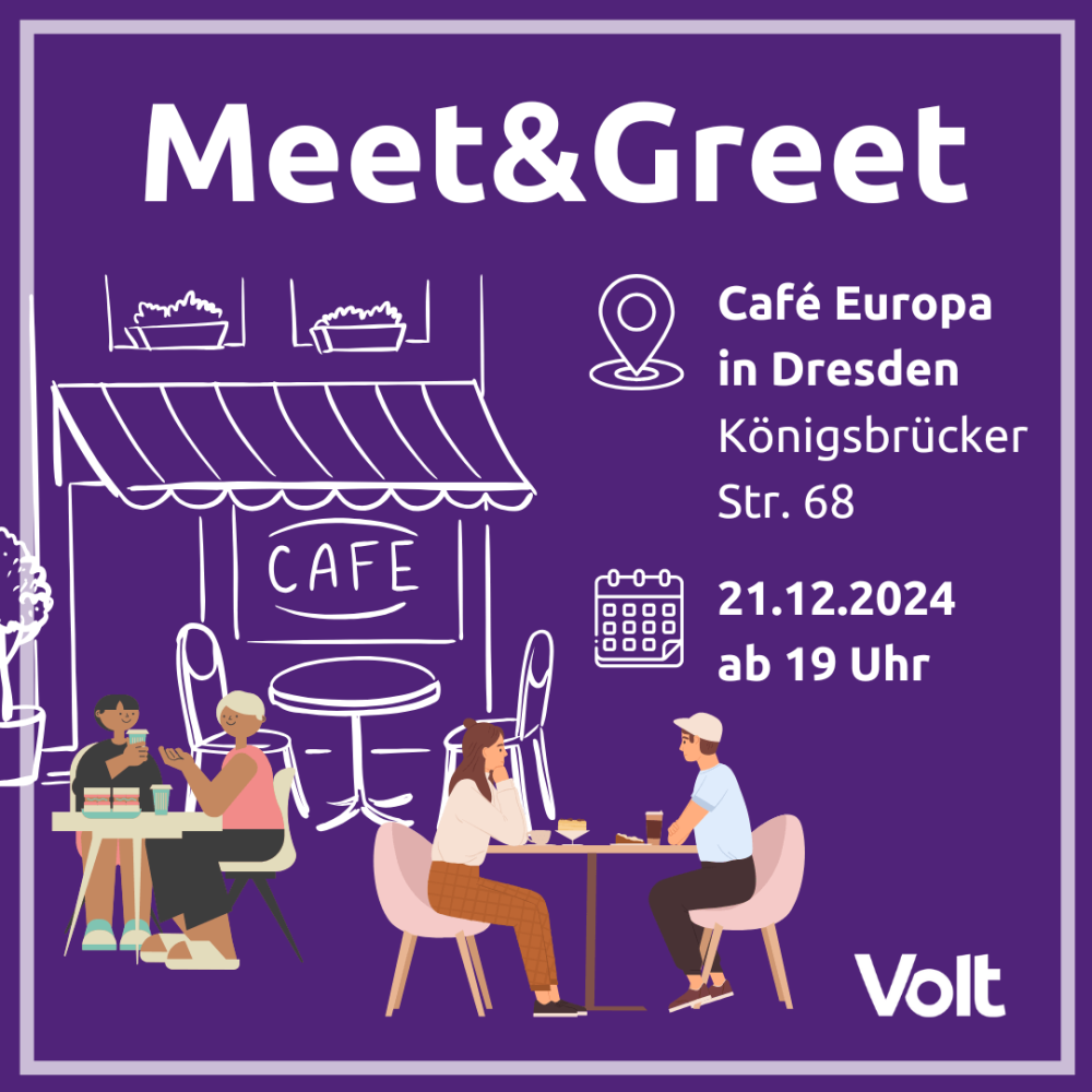 Meet&Greet am 21.12.2024 ab 19 Uhr im Café Europa