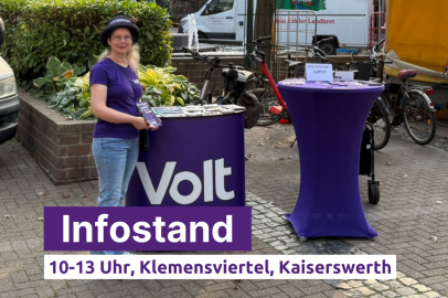Infostand 10-13 Uhr, Klemensviertel Kaiserswerth