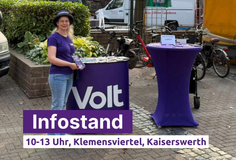 Infostand 10-13 Uhr, Klemensviertel Kaiserswerth