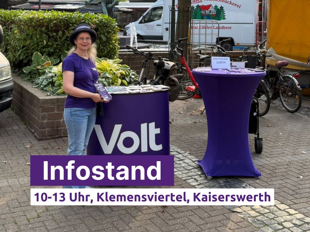 Infostand 10-13 Uhr, Klemensviertel Kaiserswerth