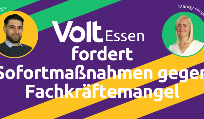Volt Essen fordert Sofortmaßnahmen gegen Fachkräftemangel