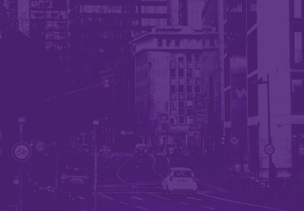 Eine Straße in Frankfurt am Main von pexels